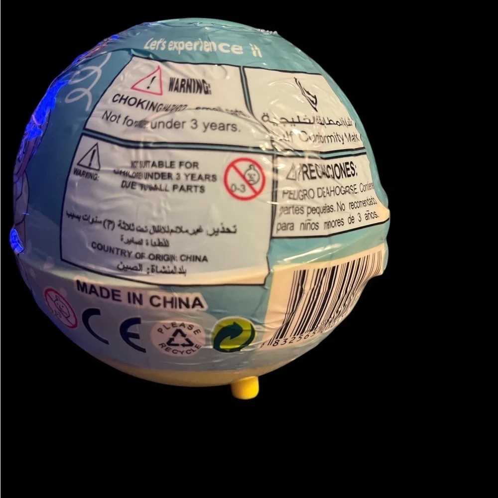 New Labubu Mystery Ball Simulation Game Toy - Blue and Yellow